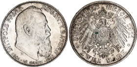 Germany - Empire Bavaria 2 Mark 1911 D
KM# 997, N# 20687; Silver; Otto; 90th Birthday of Prince Regent Luitpold; UNC