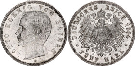 Germany - Empire Bavaria 5 Mark 1904 D
KM# 915, N# 10914; Silver; Otto; AUNC/UNC with full mint luster