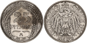 Germany - Empire 25 Pfennig 1910 A
KM# 18, N# 4715; Wilhelm II; UNC