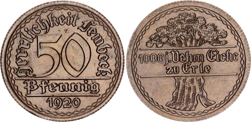 Germany - Weimar Republic Westphalia Lembeck 50 Pfennig 1920 Notgeld
Funck# 286...