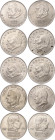 Germany - DDR 10 x 20 Mark 1971 - 1973
KM# 34, 40, 42, 47; Copper-Nickel; Various Motives and Mintmarks; Mosly UNC