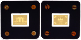 Germany - FRG Gold Bar "30 Years of United Germany" 2020
Gold (0.999) 1/500 Oz., 18.2x13 mm.; With original package & certificate
