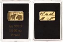 Germany - FRG Gold Bar "Animals" 2022
Gold (0.999) 0.0311 g., Proof; With original package