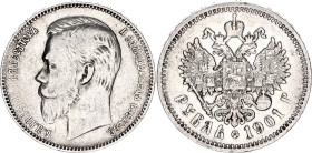 Russia 1 Rouble 1903 ФЗ
Bit.# 53, N# 11413; Silver 19.89 g.; Nicholas II; VF