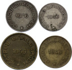 Russia - USSR Spitzbergen 4 Coins Lot with Rare 50 Kopeks 1946
KM# Tn1-Tn2-Tn3-Tn4.2; Rare