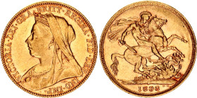Australia 1 Sovereign 1898 M
KM# 13, N# 17317; Gold (.917) 7.99 g.; Victoria; XF/AUNC
