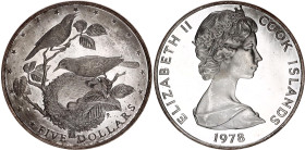 Cook Islands 5 Dollars 1978
KM# 20, N# 24545; Silver., Proof; 250th Anniversary of Birth of James Cook; Mintage 11000 pcs.; With hairlines