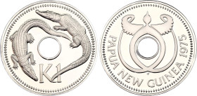 Papua New Guinea 1 Kina 1975 FM
KM# 6, N# 3360; Copper-nickel; The Franklin Mint; Proof