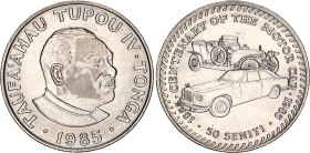 Tonga 50 Seniti 1985
KM# 82, N# 25187; Copper-Nickel; Centenary of the Motor Car Series - Rolls Royce; UNC