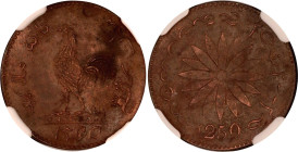 British East Indies 1 Keping 1835 AH 1250 NGC UNC
KM# Tn2, N# 48334; C R READ.; Copper; NGC UNC Det. corrosion