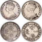 Hong Kong 2 x 10 Cents 1899 - 1901
KM# 6, N# 7325; Silver; Victoria; XF