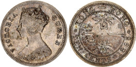 Hong Kong 10 Cents 1895
KM# 6.3, N# 7325; Silver; Victoria; London Mint; VF-XF