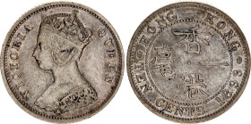 Hong Kong 10 Cents 1899
KM# 6.3, N# 7325; Silver; Victoria; London Mint; VF-XF