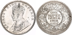 British India 1 Rupee 1918
KM# 524, N# 4851; Silver; George V; UNC