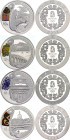 China Republic 8 x 10 Yuan 2008
KM# 1674, 1688, 1703, 1732, 1733, 1843, 1844, 1846, N# 150971; Silver; 2008 Summer Olympics, Beijing - Difffernt Moti...