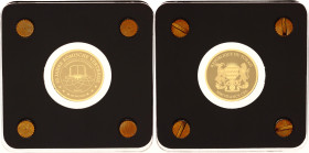 Chad 3000 Francs 2007 (ND)
Gold (0.999) 0.06 g., 16 mm.; 50 Years of European Treaty in Rome; Mintage 25000; With original package & certificate