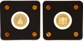 Chad 3000 Francs 2020 (ND)
Gold (0.999) 0.06 g., 16 mm.; Frauenkirche in Dresden; Mintage 25000; With original package & certificate