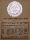 Egypt 25 Piastres 1913 AH 1327//6 German Collector's Coin Card
KM# 310, N# 28413; Mehmed V; Foil Coin; Rare German Card