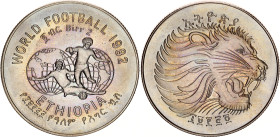 Ethiopia 2 Birr 1982 EE 1974
KM# 64, N# 2799; 1982 World Cup, Spain; UNC with outstanding patina!