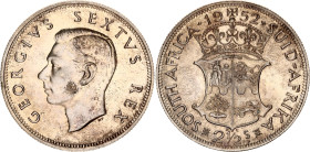 South Africa 2-1/2 Shillings 1952
KM# 39.2, Hern# S30, N# 21406; Silver; George VI; Pretoria Mint; UNC