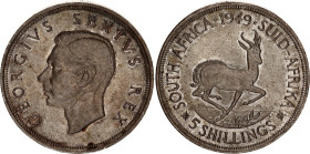 South Africa 5 Shillings 1949
KM# 40.1, Hern# S314, N# 11620; Silver; George VI; Pretoria mint; AUNC