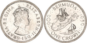 Bermuda 1 Crown 1959
KM# 13, N# 14207; Silver; 350th Anniversary - Colony Founding; UNC