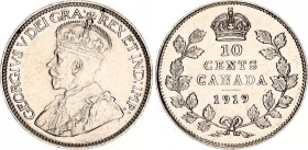 Canada 10 Cents 1919
KM# 23, Schön# 21, N# 390; Silver; George V; Ottawa Mint; AUNC/UNC