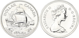 Canada 1 Dollar 1979
KM# 124, N# 16315; Silver; 300th Anniversary of the Griffon; UNC