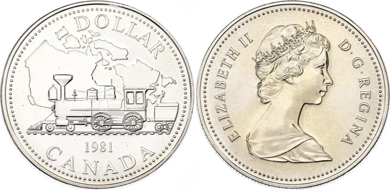 Canada 1 Dollar 1981
KM# 130, N# 23273; Silver; Elizabeth II; 100th Anniversary...