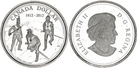 Canada 1 Dollar 2012
KM# 1225, N# 42486; Silver., Proof; Elizabeth II; War of 1812; Mintage 39569 pcs.; With scratches