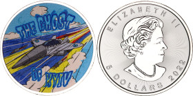 Canada 5 Dollars 2022 "The Ghost of Kyiv"
Over Canadian 5 Dollars 2022; Silver; Elizabeth II; With original box; Mintage 150 pcs; 083/150 piece; UNC