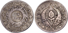 Colombia Nueva Granada 1 Real 1847
KM# 103; Silver; XF-