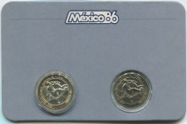 Cuba Coin Set 1986
With Silver; Football World Cup, Mexico 1986; With original package