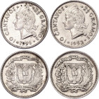 Dominican Republic 10 Centavos 1952 - 1956
KM# 19, N# 5337; Silver; XF