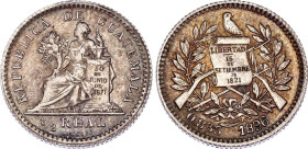Guatemala 1/2 Real 1896
KM# 165, N# 17293; Silver; UNC with amazing toning
