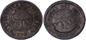 Honduras 4 Reales 1852 TG
KM# 20b, N# 25475; Billon; VF/XF