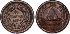 Honduras 1/2 Centavo 1886
KM# 45, N# 25455; UNC with env. damage