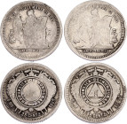 Honduras 2 x 25 Centavos 1888 - 1896
KM# 50, N# 25515; Silver; F-