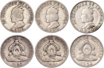 Honduras 4 x 20 Centavos 1931 - 1958
KM# 73, N# 3013; Silver; VF/XF
