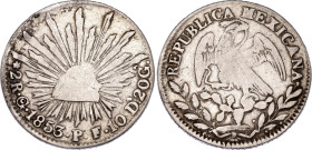 Mexico 2 Reales 1853 Go PF
KM# 374.8, N# 15077; Silver; F/VF