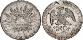 Mexico 8 Reales 1885 Mo MH
KM# 377.10, N# 7394; Silver ; AUNC