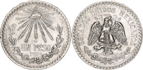 Mexico 1 Peso 1925 M
KM# 455, N# 4382; Silver; XF