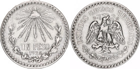 Mexico 1 Peso 1926 M
KM# 455, N# 4382; Silver; XF