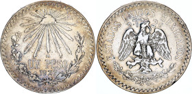 Mexico 1 Peso 1927 M
KM# 455, N# 4382; Silver; VF+