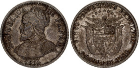 Panama 5 Centesimos 1904
KM# 2, Schön# 2, N# 12754; Silver; Philadelphia Mint; XF Toned