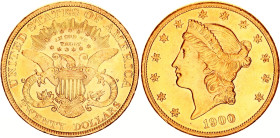 United States 20 Dollars 1900
KM# 74.3, N# 23125; Gold (.900) 33.44 g.; Liberty Head - Double Eagle, With motto; Philadelphia Mint; UNC Luster