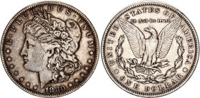 United States 1 Dollar 1880
KM# 110, N# 1492; Silver; VF