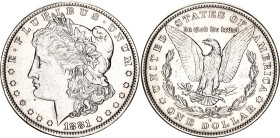 United States 1 Dollar 1881 O
KM# 110, N# 1492; Silver; XF-
