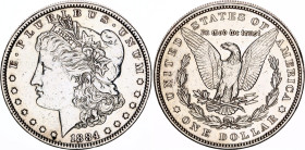 United States 1 Dollar 1884
KM# 110, N# 1492; Silver; XF-