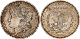 United States 1 Dollar 1896
KM# 110, N# 1492; Silver; "Morgan Dollar"; Philadelphia Mint; UNC Toned